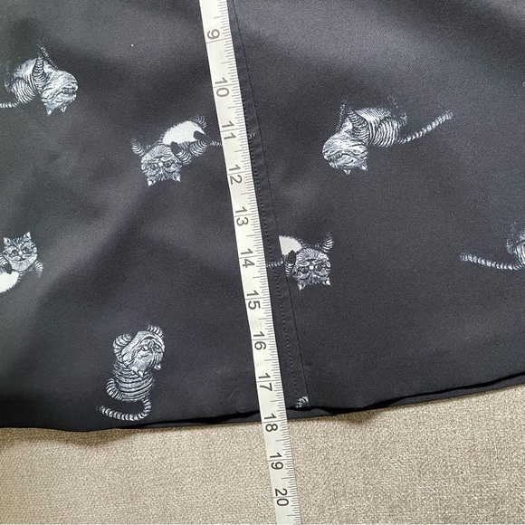 Disney Alice Through The Looking Glass Cheshire Cat Zip Up Slash Pockets Skirt - Picture 6 of 6